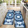 thumbnail image 4 of Kitchen Rugs Sets Of 2,Blue Tie Dye Mandala Pattern Anti Fatigue Kitchen Mat Rugs Non Slip Washable,Decorative Kitchen Floor Mats for Kitchen,Sink,Laundry,17"x47"+17"x47", 4 of 5