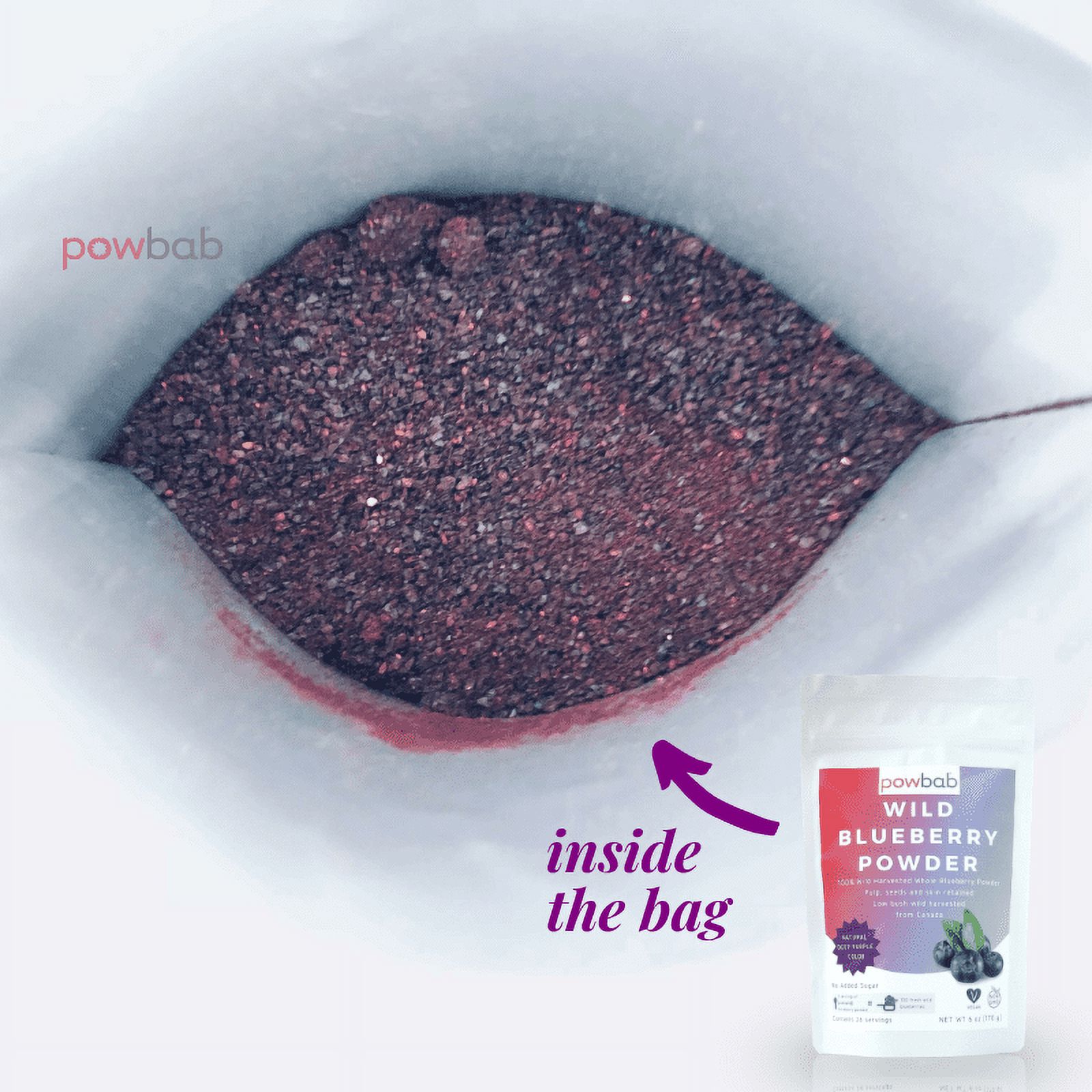 powbab Wild Blueberry Powder - 6 oz.