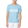 thumbnail image 1 of I.N.C Mens Brushstroke Basic T-Shirt, Blue, Large, 1 of 1