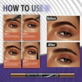 thumbnail image 5 of JAYWAYNE 4-Tip Head Liquid Eyebrow Pen, 2-in-1 Double-ended Microblading Pen with Ultra-Fine Point, Waterproof Formula for Natural Hair-Like Strokes, Dark Brown, 5 of 7