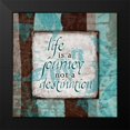 thumbnail image 2 of Stimson, Diane 12x12 Black Modern Framed Museum Art Print Titled - Aqua Journey, 2 of 5