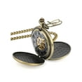 thumbnail image 4 of TSV Men's Mechanical Retro Pocket Watch, Classic Mechanical Movement Pocket Watch with Chain, 4 of 7