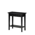 thumbnail image 1 of Convenience Concepts Table d'Appoint Dennis en Fini Bois Noir avec Tablette, 1 of 6
