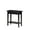 Black, variant on Pemberly Row Modern End Table in Black Wood Finish with Shelf