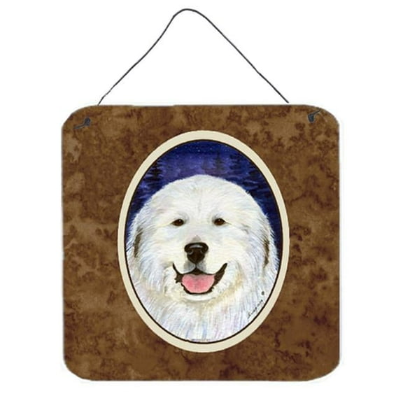 Great Pyrenees Aluminium Metal Wall Or Door Hanging Prints - 6 x 6 In.