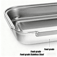 thumbnail image 5 of 3-Piece Kitchen Essential Breading Tray Set: Stainless Steel Stackable Trays - Oven Safe, Durable for Marinating, Coating & Catering Use, 5 of 7