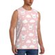 thumbnail image 2 of Fotbe Rabbit And Cloud Men's Camiseta sin Mangas Estampada para Hombres, Playera Casual para Gimnasio, Entrenamiento, Playa-Large, 2 of 7