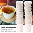 thumbnail image 2 of 100 Uds filtros de café desechables de calidad alimentaria vasos de papel reemplazos de filtración reutilizables, 2 of 8