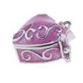 thumbnail image 2 of Destyer Antique Enamel Heart Locket Cremation Keepsake Urn Ash Holder Rose Red Exquisite Craftsmanship Style A 1Set, 2 of 6