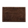 thumbnail image 1 of Popvcly Bathroom Rug Shag Shower Mat Machine-Washable Plush Bath Mats with Water Absorbent Soft Microfibers, 15.7" W x 23.6" L,Brown, 1 of 12