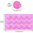 thumbnail image 2 of Moldes de silicona para fondant Aswewamt Rose Flower, 15 cavidades, 2, 2 of 7