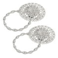 thumbnail image 4 of 2 uds. Alzapaños magnéticos para cortina, Clips de hebilla de cortina de flores de cristal brillante de acero inoxidable para decoración del hogar y la Oficina, 4 of 5
