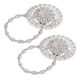 thumbnail image 2 of Curtain Tiebacks, Sparkling Crystal Flower Curtain Tiebacks Stainless Steel 2Pcs Magnetic Spring Wire For Study Room For Bedroom, 2 of 8