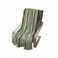 thumbnail image 4 of Striped Soft Flannel Fleece Throw Blanket, Funk Art Nostalgic Lash Strokes with Earthen Tones Blow Fashion Graphic Print, Cozy Plush for Indoor and Outdoor Use, 60" x 80", Brown Teal, by Ambesonne, 4 of 6