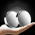thumbnail image 2 of Djibouti Car Rear View Mirror with Suction Cup, 2Pcs High-Definition Wide-Angle Auxiliary Mirror, Car Blind Spot Mirror Compact Round Vehicle Mirror for Enhanced Visibility and Safe Driving (Silver), 2 of 7
