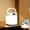 White A, variant on Latrodar Night Light Handheld Rechargeable Outdoor Emergency Bedside Sleep Baby Feeding Eye Protection Mother And Baby Soft Light Clock Desk Lamp White 4.16x4.