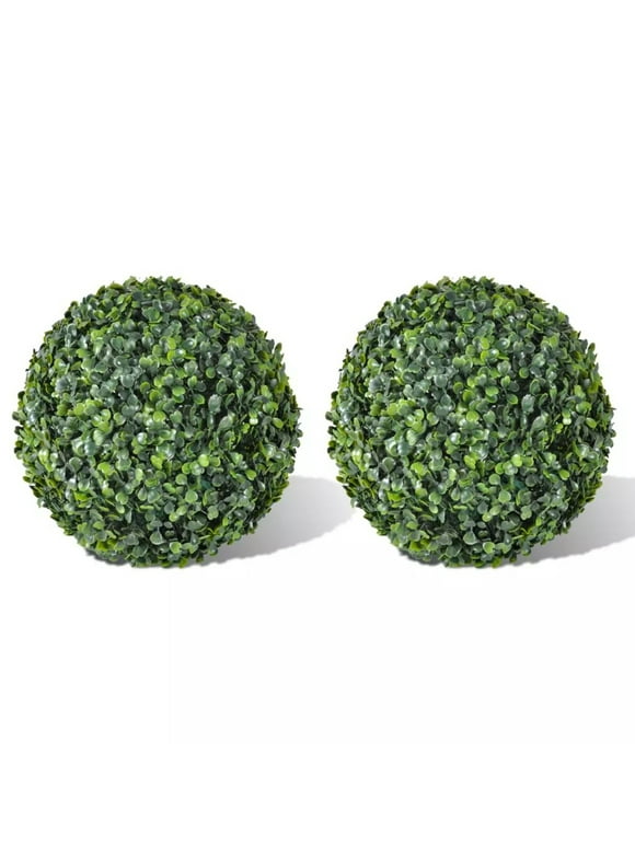 Dcenta Boxwood Ball Artificial Topiary Ball 13.8" 2 pcs