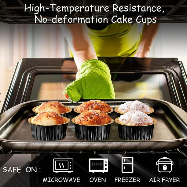 Moldes desechables de aluminio para hornear (150 unidades) con