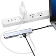thumbnail image 3 of Hub USB C Type-C 3.1 vers 4K HDMI-Compatible RJ45 Lecteur de Carte USB SD/TF Charge Rapide PD Dock USB pour MacBook Air Pro PC Hub, 3 of 20