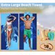 thumbnail image 4 of Paquete de 4 toallas de playa Gomust de microfibra, 180 x 81 cm, sin arena, 4 of 7