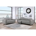 thumbnail image 2 of Global Furniture USA U8521 Two-Tone Gray Fabric 36 Power Reclining Sofa, 2 of 6