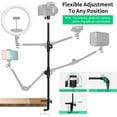 thumbnail image 3 of Webcam Stand Camera Mount with Phone Holder & 5/8" Screw, 22in Flexible Projector Stand Gooseneck Desk Mic for C922 C930e C920 C615 C960 Brio 4K, GoPro, Blue Yeti Snowball Ice, 3 of 4