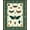 Green, Pattern 3, variant on ODIKA 4' x 6' Machine Washable Non-Slip Area Rug, Botanical bee High Traffic Rug, Yellow, 279928