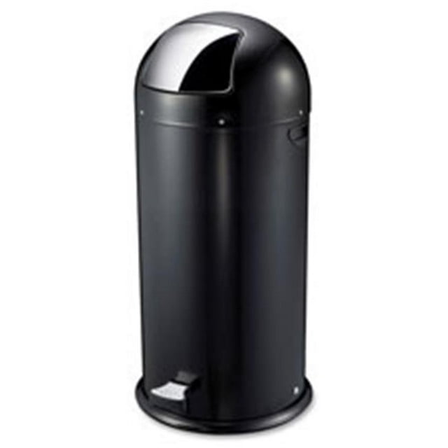 Réceptacle à Pédale, Rond, 13.5 Gal, BK