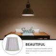 thumbnail image 3 of RUNROTOO Light Grey Table Lamp Shades Fabric Candle Shape Light Diffusion Family Friends 1Pack, 3 of 8