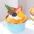 thumbnail image 2 of Accesorio para magdalenas falsas, fruta hermosa, modelo decorativo de PU, exhibición de magdalenas de frutas artificiales para restaurante, panadería, tipo fresa y arándano, 2 of 5
