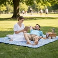 thumbnail image 7 of Clearance! Portable Beach Blankets, Extra Large 80"x 60" Beach Blanket, Waterproof Sandproof Picnic Blankets Outdoor, Foldable and Lightweight for All-Season Camping, Beach, Travel, Party(Blue Lemon), 7 of 7