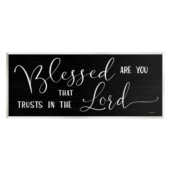 Stupell Industries Trust In The Lord Comforting Quote Graphic Art Unframed Art Print Wall Art, Design by Susie Boyer
