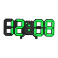 thumbnail image 4 of Digital 3D Digital Clock Digital Clock Electric Modern Minimalistic Digital Despertadores para dormitorios para decoración del hogar Farmhouse Baño Es verde concha negra Soledad reloj de pared, 4 of 10