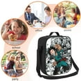 thumbnail image 5 of Deku My Hero Academia Izuku Insulated Lunch Bag Portable Thermal Lunchbag Reusable Bento Tote Bag Snack Bags, 5 of 9