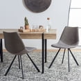 thumbnail image 2 of SAFAVIEH Greer Modern Tufted Dining Chair, Grey, Set of 2 (23.8 in. W x 19 in. D x 32.5 in. H), 2 of 13