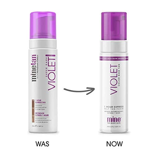 Minetan Body Skin Violet Self Tan Foam Self Tanner Mousse For A Rich Warm Super Dark Tan No Orange Tones Vegan 6 7 Fl Oz Walmart Com