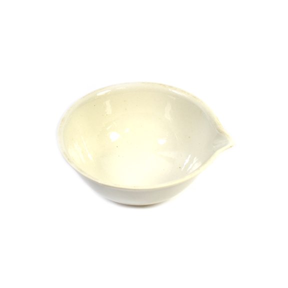 Eisco Labs Evaporating Basin - Porcelain - Flat Form with Spout - 100ml