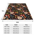 thumbnail image 3 of Cauagu Owl And Leaves Pattern Flannel Bed Blankets,Fleece Blanket Comfortable Air Conditioning Blanket for Sofa Bed Travel Couch & Living Room -40"x30", 3 of 8