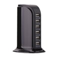 thumbnail image 1 of 30W 6A Multi-port Mobile Phone Charger 5V Universal Charging Station Desktop Power Adapter USB Charger Quick Charge Charger ,Multi-Port, 1 of 4