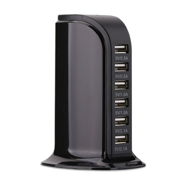 30W 6A Multi-port Mobile Phone Charger 5V Universal Charging Station Desktop Power Adapter USB Charger Quick Charge Charger ,Multi-Port