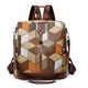 thumbnail image 3 of Mochila de piel sintética antirrobo, impermeable, para mujer, bolso de viaje, informal, para adolescentes, con múltiples bolsillos, 3 of 5