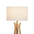 thumbnail image 5 of Better Homes & Gardens 63" Natural Wood Tripod Floor Lamp with Pleated Shade, 5 of 10