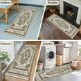 thumbnail image 5 of 2'x6' Rug Runners for Hallways Kitchen, Orange Boho Non Slip Entryway Beside Floor Carpet Runner, Southwestern Geometric Vintage Ethnic Washable Laundry Room Bedroom Throw Rugs Mat for Family Pet, 5 of 8