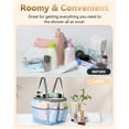 thumbnail image 5 of Mesh Shower Caddy Tote, Large Shower Caddy Basket Portable, Quick Dry Hanging Toiletry Bag, 8 Storage Pocket Handle Bath Organizer for College Dorm, Gym, Camp, Travel, 5 of 7
