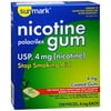 Sunmark Nicotine Gum, 4 mg, 100 Count