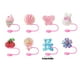 thumbnail image 3 of Fundas de silicona reutilizables para pajitas, paquete de 8 de 10 mm con diseños adorables, protectores portátiles para vasos, decoraciones de fiesta y regalos., 3 of 6