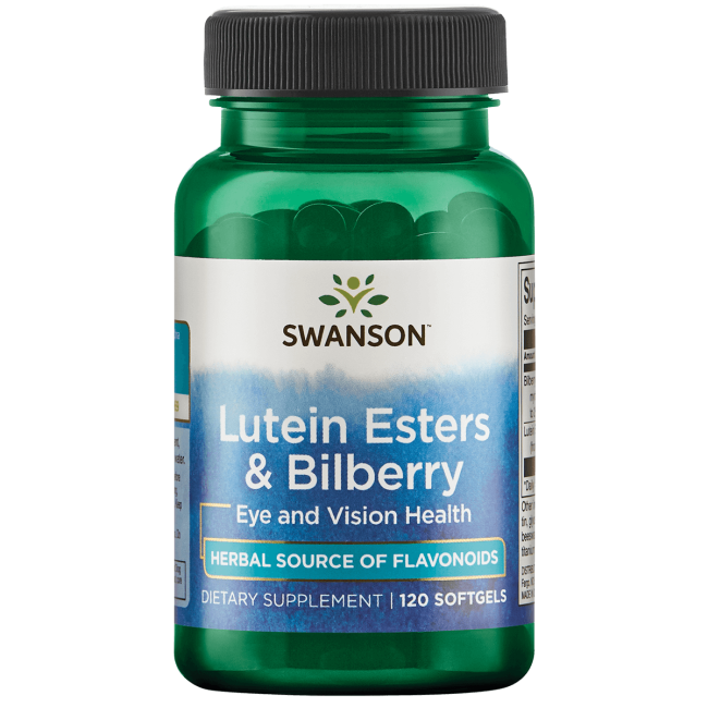 Swanson Lutein Esters and Bilberry 120 Softgels.