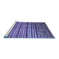 thumbnail image 2 of Ahgly Company Machine Washable Indoor Square Southwestern Blue Country Area Rugs, 5' Square, 2 of 4