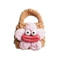 thumbnail image 4 of 4x Funda Para Auriculares Mini Bolso De Punto Hecho A Mano Bolsa Para Cables Tejida A Crochet Marrón, 4 of 8
