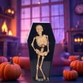 thumbnail image 4 of Halloween Animated Dancing Coffin Skeleton Prop for Party Decorations with Motion Activated Sound Effects and LED Lights, 4 of 6